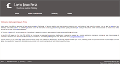 Desktop Screenshot of loremipsumpress.com